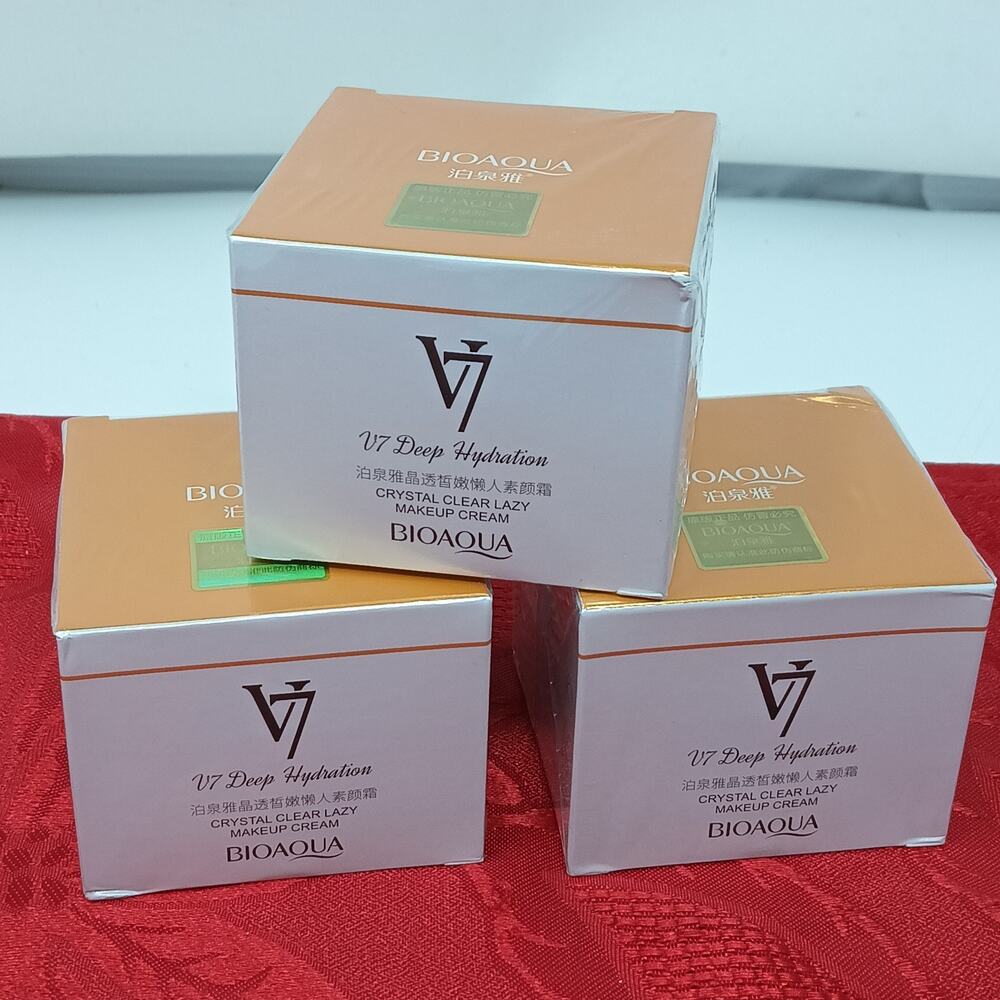 x3 BIOAQUA V7 Deep Hydration Makeup Cream 50g Deep Moisturizing